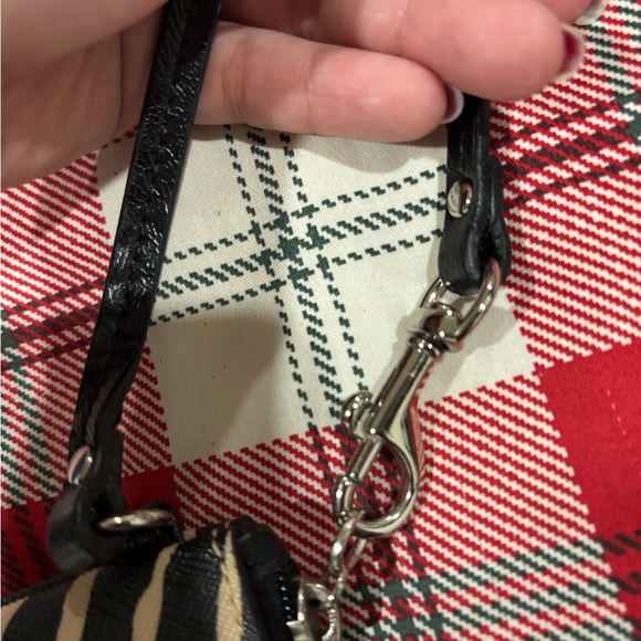 Coach Zebra Stripe Black and Tan Wristlet - Picture 7 of 9
